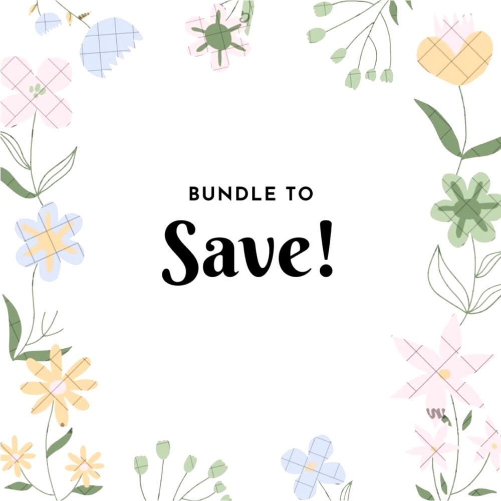 BUNDLE & SAVE $$$Get 15% off bundle of 2 or more
